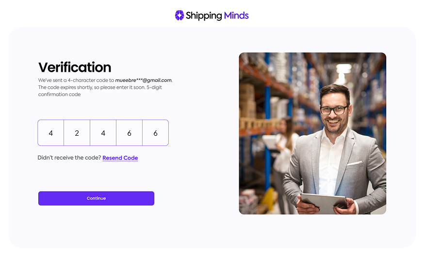 Shipping Minds Web App Screenshot 2